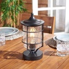 image:imageSAFAVIEH Lighting Collection Rueda Black 12inch Outdoor Table Lamp LED Bulb Included