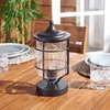 image:imageSAFAVIEH Lighting Collection Rueda Black 12inch Outdoor Table Lamp LED Bulb Included