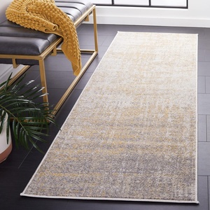 image:imageSAFAVIEH Adirondack Collection Area Rug  12 Square Beige amp Slate Modern Abstract Design NonShedding amp Easy Care Ideal for High Traffic Areas in Living Room Bedroom ADR207BCremeGold