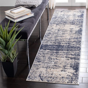 image:imageSAFAVIEH Adirondack Collection Area Rug  12 Square Beige amp Slate Modern Abstract Design NonShedding amp Easy Care Ideal for High Traffic Areas in Living Room Bedroom ADR207BGoldNavy