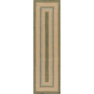 image:imageSAFAVIEH Washable Rug Outdoor Braided Collection  6 x 9 Oval Rust amp Multi Handmade amp Reversible NonShedding amp Easy to Clean Ideal for Patio Backyard Mudroom BRD303ABrownDark Green