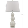 image:imageSAFAVIEH Lighting  Jayne 27Inch 3Sphere Glass Table Lamp Set of 2  Yellow  Contemporary Stacked Body Design  Ideal for Living Room Bedroom  LED Bulbs Included LIT4089HSET2White  Set of 2