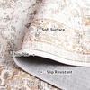 image:imageSAFAVIEH Washable Rug Arizona Collection  26 x 10 Runner Beige amp Gold Slip Resistant amp Easy to Clean Ideal for Living Room Entryway Foyer Kitchen Bedroom ARZ116BBeigeGold