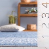 image:imageSAFAVIEH Washable Rug Arizona Collection  4 x 6 Blue amp Ivory Slip Resistant amp Easy to Clean Ideal for Foyer Kitchen Nursery Office Bedroom ARZ303MBlueIvory
