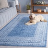 image:imageSAFAVIEH Washable Rug Arizona Collection  4 x 6 Blue amp Ivory Slip Resistant amp Easy to Clean Ideal for Foyer Kitchen Nursery Office Bedroom ARZ303MBlueIvory