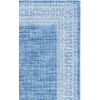 image:imageSAFAVIEH Washable Rug Arizona Collection  4 x 6 Blue amp Ivory Slip Resistant amp Easy to Clean Ideal for Foyer Kitchen Nursery Office Bedroom ARZ303MBlueIvory