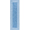 image:imageSAFAVIEH Washable Rug Arizona Collection  4 x 6 Blue amp Ivory Slip Resistant amp Easy to Clean Ideal for Foyer Kitchen Nursery Office Bedroom ARZ303MBlueIvory