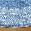 image:imageSAFAVIEH Washable Rug Arizona Collection  4 x 6 Blue amp Ivory Slip Resistant amp Easy to Clean Ideal for Foyer Kitchen Nursery Office Bedroom ARZ303MBlueIvory