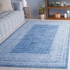 image:imageSAFAVIEH Washable Rug Arizona Collection  4 x 6 Blue amp Ivory Slip Resistant amp Easy to Clean Ideal for Foyer Kitchen Nursery Office Bedroom ARZ303MBlueIvory
