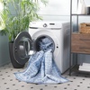 image:imageSAFAVIEH Washable Rug Arizona Collection  4 x 6 Blue amp Ivory Slip Resistant amp Easy to Clean Ideal for Foyer Kitchen Nursery Office Bedroom ARZ303MBlueIvory