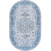 image:imageSAFAVIEH Washable Rug Arizona Collection  6 x 9 Rust amp Navy Slip Resistant amp Easy to Clean Ideal for Living Room Bedroom Home Office Dining Space ARZ105PBeigeBlue