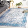 image:imageSAFAVIEH Washable Rug Arizona Collection  6 x 9 Rust amp Navy Slip Resistant amp Easy to Clean Ideal for Living Room Bedroom Home Office Dining Space ARZ105PBeigeBlue