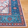 image:imageSAFAVIEH Washable Rug Arizona Collection  6 x 9 Rust amp Navy Slip Resistant amp Easy to Clean Ideal for Living Room Bedroom Home Office Dining Space ARZ105PRustNavy