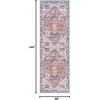 image:imageSAFAVIEH Washable Rug Arizona Collection  7 Square Red amp Navy Slip Resistant amp Easy to Clean Ideal for Living Room Bedroom Home Office Dining Space ARZ109TRedNavy