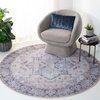 image:imageSAFAVIEH Washable Rug Tucson Collection  5 x 8 Blue amp Charcoal Slip Resistant amp Easy to Clean Ideal for Living Room Bedroom Dining Space TSN137MBeigeGrey
