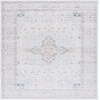 image:imageSAFAVIEH Washable Rug Tucson Collection  6 Round Red amp Blue Slip Resistant amp Easy to Clean Ideal for Living Room Bedroom Dining Space TSN913QLight GreyLight Green