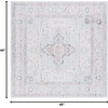 image:imageSAFAVIEH Washable Rug Tucson Collection  6 Round Red amp Blue Slip Resistant amp Easy to Clean Ideal for Living Room Bedroom Dining Space TSN913QLight GreyLight Green