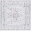 image:imageSAFAVIEH Washable Rug Tucson Collection  6 Round Red amp Blue Slip Resistant amp Easy to Clean Ideal for Living Room Bedroom Dining Space TSN913QLight GreyLight Green