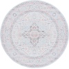 image:imageSAFAVIEH Washable Rug Tucson Collection  6 Round Red amp Blue Slip Resistant amp Easy to Clean Ideal for Living Room Bedroom Dining Space TSN913QLight GreyLight Green
