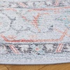 image:imageSAFAVIEH Washable Rug Tucson Collection  6 Round Red amp Blue Slip Resistant amp Easy to Clean Ideal for Living Room Bedroom Dining Space TSN913QLight GreyLight Green