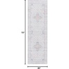 image:imageSAFAVIEH Washable Rug Tucson Collection  6 Round Red amp Blue Slip Resistant amp Easy to Clean Ideal for Living Room Bedroom Dining Space TSN913QLight GreyLight Green