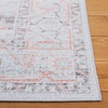 image:imageSAFAVIEH Washable Rug Tucson Collection  6 Round Red amp Blue Slip Resistant amp Easy to Clean Ideal for Living Room Bedroom Dining Space TSN913QLight GreyLight Green
