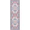 image:imageSAFAVIEH Washable Rug Tucson Collection  6 Round Red amp Blue Slip Resistant amp Easy to Clean Ideal for Living Room Bedroom Dining Space TSN913QRustBlue