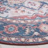 image:imageSAFAVIEH Washable Rug Tucson Collection  6 Round Red amp Blue Slip Resistant amp Easy to Clean Ideal for Living Room Bedroom Dining Space TSN913QRustBlue