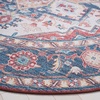 image:imageSAFAVIEH Washable Rug Tucson Collection  6 Round Red amp Blue Slip Resistant amp Easy to Clean Ideal for Living Room Bedroom Dining Space TSN913QRustBlue