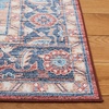 image:imageSAFAVIEH Washable Rug Tucson Collection  6 Round Red amp Blue Slip Resistant amp Easy to Clean Ideal for Living Room Bedroom Dining Space TSN913QRustBlue