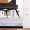 image:imageSAFAVIEH Washable Rug Tucson Collection  6 Square Light Blue amp Navy Slip Resistant amp Easy to Clean Ideal for Living Room Bedroom Dining Space TSN147M