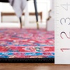 image:imageSAFAVIEH Washable Rug Tucson Collection  8 Round Navy amp Red Slip Resistant amp Easy to Clean Ideal for Living Room Bedroom Dining Space TSN121NNavyRed