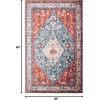 image:imageSAFAVIEH Washable Rug Tucson Collection  8 Square Beige amp Blue Slip Resistant amp Easy to Clean Ideal for Living Room Bedroom Dining Space TSN104BBeigeBlue