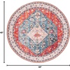 image:imageSAFAVIEH Washable Rug Tucson Collection  8 Square Beige amp Blue Slip Resistant amp Easy to Clean Ideal for Living Room Bedroom Dining Space TSN104BBeigeBlue