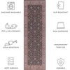 image:imageSAFAVIEH Washable Rug Tucson Collection  8 x 10 Dark Grey amp Beige Slip Resistant amp Easy to Clean Ideal for Living Room Bedroom Dining Space TSN111GDark GreyBeige