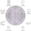 image:imageSAFAVIEH Washable Rug Tucson Collection  8 x 10 Rust amp Beige Slip Resistant amp Easy to Clean Ideal for Living Room Bedroom Dining Space TSN185PRustBeige