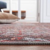 image:imageSAFAVIEH Washable Rug Tucson Collection  9 x 12 Red amp Navy Slip Resistant amp Easy to Clean Ideal for Living Room Bedroom Dining Space TSN176QRedNavy