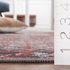 image:imageSAFAVIEH Washable Rug Tucson Collection  9 x 12 Red amp Navy Slip Resistant amp Easy to Clean Ideal for Living Room Bedroom Dining Space TSN176QRedNavy