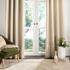 image:imageSafavieh Home Collection Patras Beige Opaque 52 x 96 Grommet Window PanelBeige