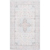 image:imageSAFAVIEH Washable Rug Tucson Collection  6 Round Red amp Blue Slip Resistant amp Easy to Clean Ideal for Living Room Bedroom Dining Space TSN913QLight GreyLight Green