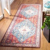 image:imageSAFAVIEH Washable Rug Tucson Collection  8 Square Beige amp Blue Slip Resistant amp Easy to Clean Ideal for Living Room Bedroom Dining Space TSN104BBeigeBlue