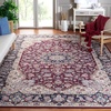 image:imageSAFAVIEH Washable Rug Tucson Collection  8 Square Red amp Navy Slip Resistant amp Easy to Clean Ideal for Living Room Bedroom Dining Space TSN135Q