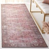image:imageSAFAVIEH Washable Rug Tucson Collection  8 x 10 Pink amp Beige Slip Resistant amp Easy to Clean Ideal for Living Room Bedroom Dining Space TSN144UPinkBeige