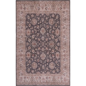 image:imageSAFAVIEH Washable Rug Tucson Collection  8 x 10 Dark Grey amp Beige Slip Resistant amp Easy to Clean Ideal for Living Room Bedroom Dining Space TSN111GDark GreyBeige