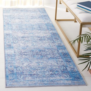 image:imageSAFAVIEH Washable Rug Tucson Collection  8 x 10 Rust amp Beige Slip Resistant amp Easy to Clean Ideal for Living Room Bedroom Dining Space TSN185PPurpleBlue