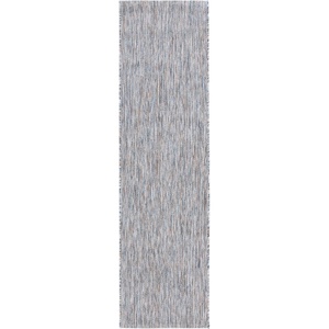 image:imageSAFAVIEH Washable Rug Outdoor Courtyard Collection  10 x 14 Grey NonShedding amp Easy Cleaning Ideal for Patio Backyard Mudroom CY852036811Ivory BlueBeige