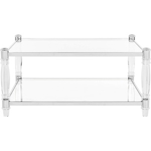 image:imageSafavieh Couture Home Isabelle Glam Silver Acrylic Coffee TableSilver