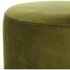 image:imageSAFAVIEH Couture Collection  Elsworth Burgundy Velvet Ottoman with Brass Base Modern Accent Seat Fully Assembled SFV3558HOlive GreenBrass