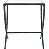 image:imageSAFAVIEH Couture Collection Debbie Black Square Metal Accent Table Fully AssembledBlack