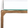 image:imageSAFAVIEH Couture Collection Debbie Black Square Metal Accent Table Fully AssembledBrass